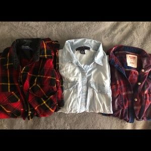 Bundle of 3 flannels